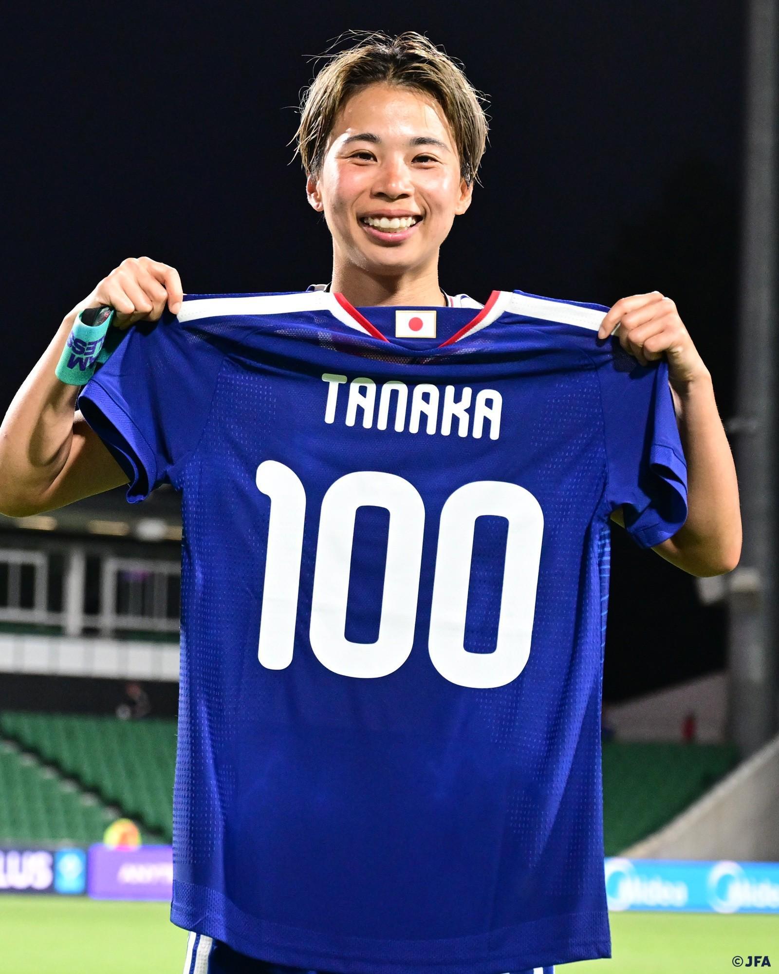 江南-日本女足国脚田中美南达成国家队百场里程碑，共打进46球